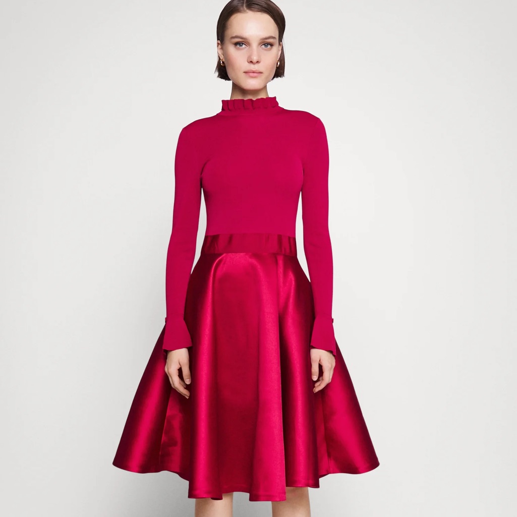 Ted Baker Zadi Pink Frill Trim Dress
